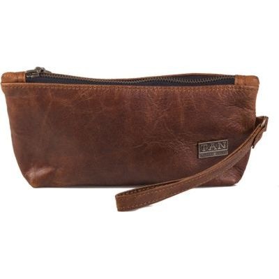 Photo of Tan Leather Goods - Brooklyn Womans Makeup Bag