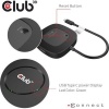 CLUB3D USB TYPE C 3.2 GEN1 MULTISTREAM TRANSPORT MST HUB DISPLAY PORT 1.4 TRIPLE MONITOR DisplayPort male Displayport female Black Photo