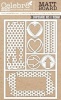 Celebr8 Letters to My Love Matt Board Equi - Dotty Grunge Elements Photo