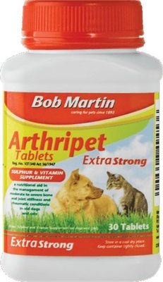 Photo of Bob Martin Arthricare Sulphur and Vitamin Supplement Tablets for Dogs and Cats - Extra Strength