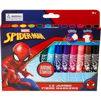 Photo of Marvel Spiderman Jumbo Starter Fibre-Tip Markers