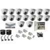 HikVision 16Ch 1MP Dome Security Camera Kit With 200M Cable Photo