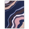 Carpet City Factory Shop Midnight Waves Polyester Print Area Rug Photo