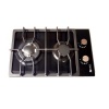 Zero Appliances 2 Burner Glass Top Gas Hob With Battery Ignition Photo