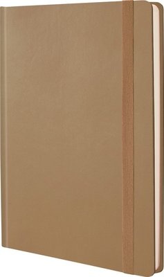 Photo of Bantex A5 PU Hardcover Lined Journal Notebook - Tan