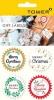 Tower Gift Labels - Starburst Christmas Stickers Photo