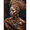Fancy Artwork Canvas Wall Art :Beautiful African Woman - Photo