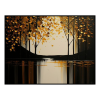 Fancy Artwork Canvas Wall Art :Autumn Landscape Acrylic Painting - Photo