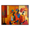 Fancy Artwork Canvas Wall Art :Abstract African Painting - Photo