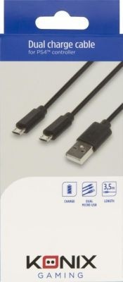 Photo of Konix Double Charging Cable for PS4 DualShock 4 Controller