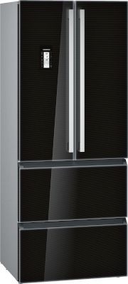 Photo of Siemens 400L French Door Fridge / Freezer - Black Glass