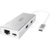 UNITEK Y-9106 USB-C Aluminium Multiport Hub with Power Delivery 2-Port USB 3.0 Gigabit Ethernet and Photo