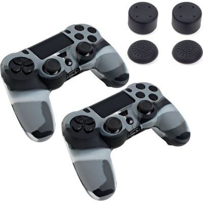 Photo of Piranha 2 x Skins and 8 x Grips for PlayStation 4 Controller