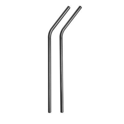 Photo of Gift Tribe Stainless Steel Bent Straws & Cleaner