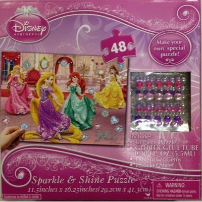Photo of Cardinal Books Disney Princess Sparkle & Shine Puzzle