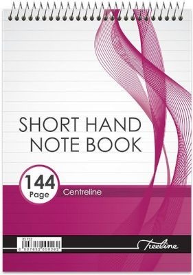Photo of Treeline Top Bound Feint Centreline Short Hand Note Book