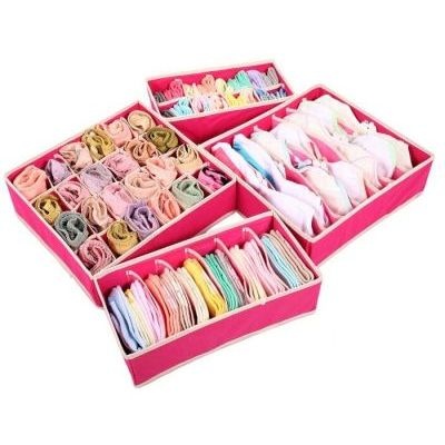 Underwear Storage Box Pink