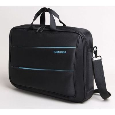 Photo of Kingsons Blue Stripe Shoulder Bag for Notebooks Up to 15.6"