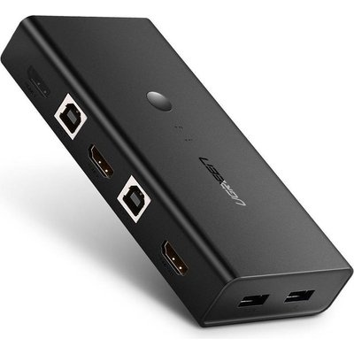 Photo of Ugreen 2-in-1 Out USB HDMI KVM Switch Box - Supports Resolution Up to 4K*2K@30Hz