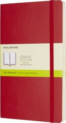 Photo of Moleskine Scarlet Red Large Plain Notebook Soft