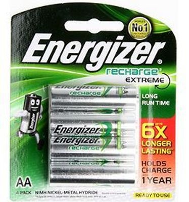 Photo of Energizer Recharge Extreme NIMH AA Rechargeable Batteries