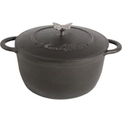 Photo of Pioneer Woman Timeless Beauty Cast Iron 5QT Dutch oven with Lid Black