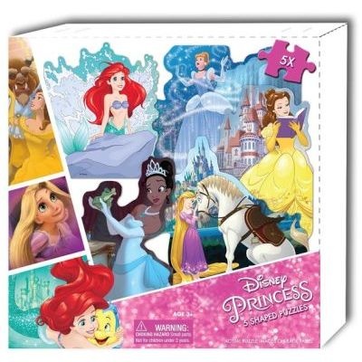 Photo of Disney Princess 5 Shaped Puzzles In Box