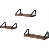 Lifespace Rustic Industrial Floating Display Shelf Set Photo