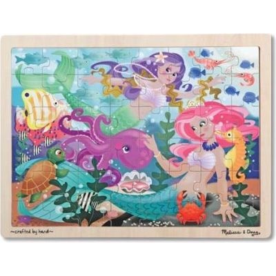 Photo of Melissa Doug Melissa & Doug Mermaid Fantasea Wooden Jigsaw Puzzle - 48 pieces