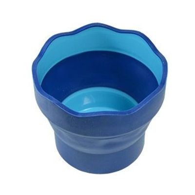 Photo of Faber Castell FaberCastell - Clic & Go Foldable Water Pot & Brush Holder - Blue