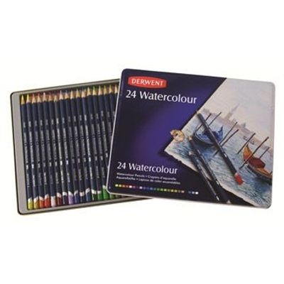 Photo of Derwent Watercolour Pencils - 24 Metal Tin Set