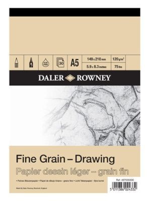 Photo of Daler Rowney A4 Dr Fine Grain Drawing Cartridge Pad