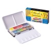 Sennelier Watercolour Watercolour Pocket Set Metal tin of 12 1/2 pans Photo