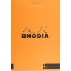 Rhodia Basics Lined Pad - Orange Cover - 80 Sheets - 8.5x12cm Photo