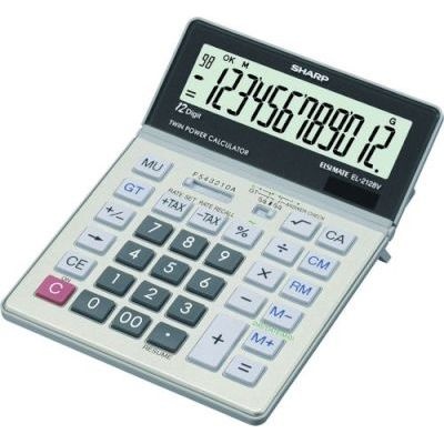 Photo of Sharp EL-2128V Semi-Desk Calculator