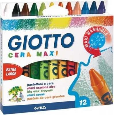Photo of Giotto Cera Maxi Wax Oil Professional Crayons