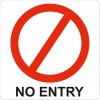 Parrot Products Parrot Sign - Symbolic Red No Entry Sign on White ACP Photo