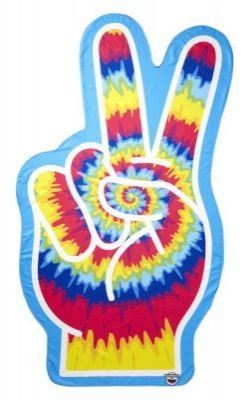 Photo of Big Mouth Inc Peace Fingers Beach Blanket
