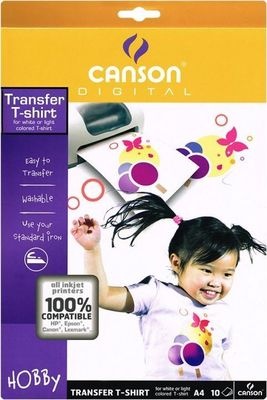 Photo of Canson A4 Creative T-Shirt Transfer - White