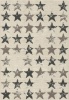Rugs Warehouse Trendy Flow Black And Dark Grey Stars On A Light Brown Background Rug Photo