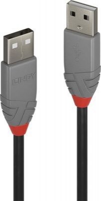 Photo of Lindy 2m USB 2.0 Type A Cable Anthra Line to