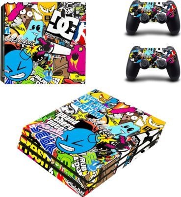 Photo of SKIN NIT SKIN-NIT Decal Skin For PS4 Pro: Sticker Bomb 2019