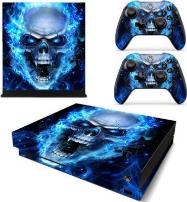 Photo of SKIN NIT SKIN-NIT Decal Skin For Xbox One X: Blue Skull
