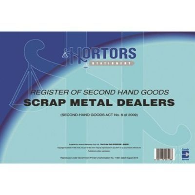 Photo of Hortors Registers - Register for Second Hand Goods: Scrap Metal Dealers