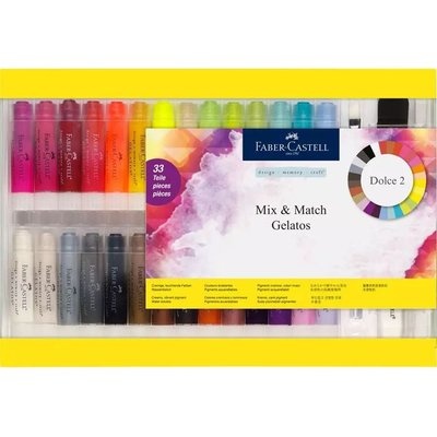 Photo of Faber Castell Faber-Castell Gelatos Dolce 2 Mix & Match Water Soluble Crayons Gift Set