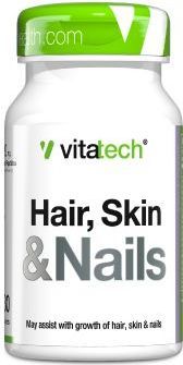 Photo of VITATECH Hair Skin and Nails 30 Tablets