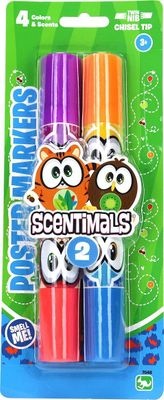 Photo of Scentimals Twin Nib Chisel Tip Scented Poster Markers