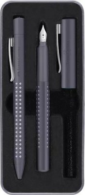 Photo of Faber Castell Faber-Castell Grip 2010 Fountain Pen & Ballpoint Pen Set in Metal Tin - M