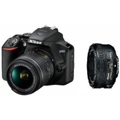 Photo of Nikon D3500 DSLR Camera Kit - with 18-55mm F3.5-5.6G AF-P VR & 50mm F1.8G AF-S Lenses