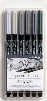 Photo of Lyra Aqua Brush Duo - Grey Tones
